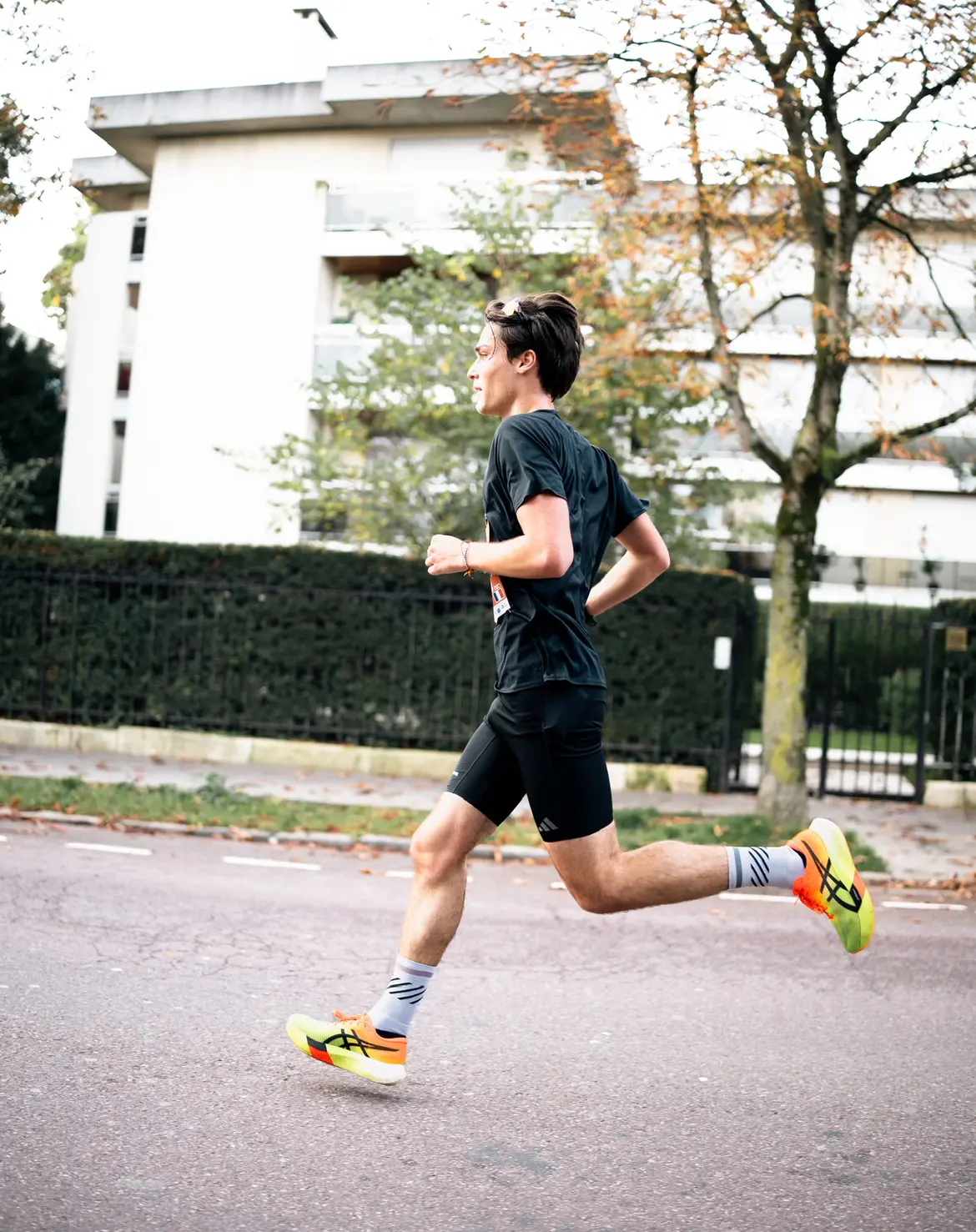 Coureur solo en altitude près de Font-Romeu